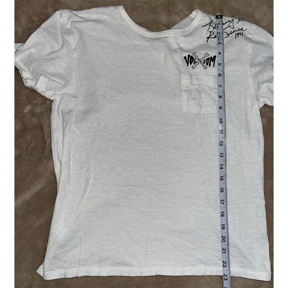 Volcom T-Shirt Men's Size Small S Short Sleeve Pocket Crew Neck White - Picture 4 of 6